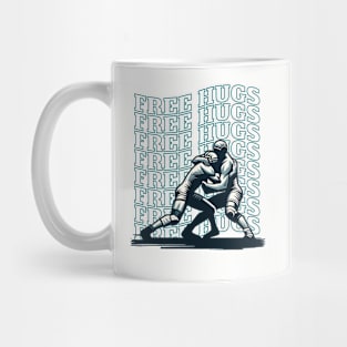 Free Hugs - Retro Wrestling Throwback Mug